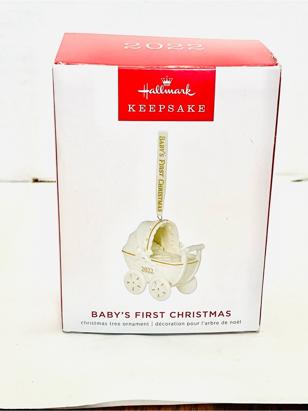 Hallmark 2022 Baby’s First Christmas Ceramic Pram Ornament